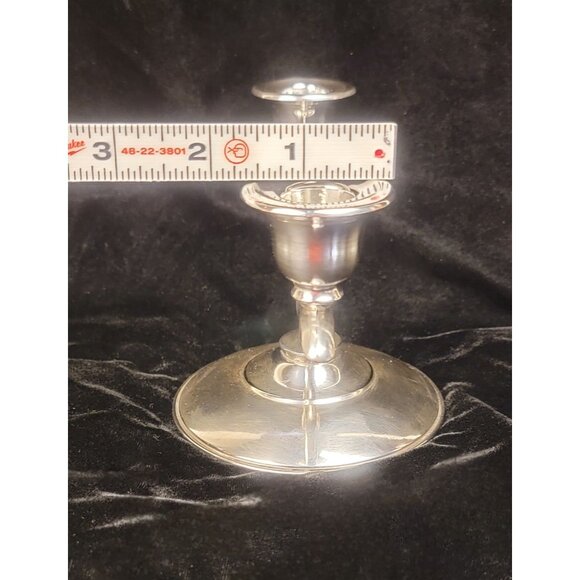 Vintage 1960s Oneida Silverplate Double Taper Candle Holder - Picture 8 of 14